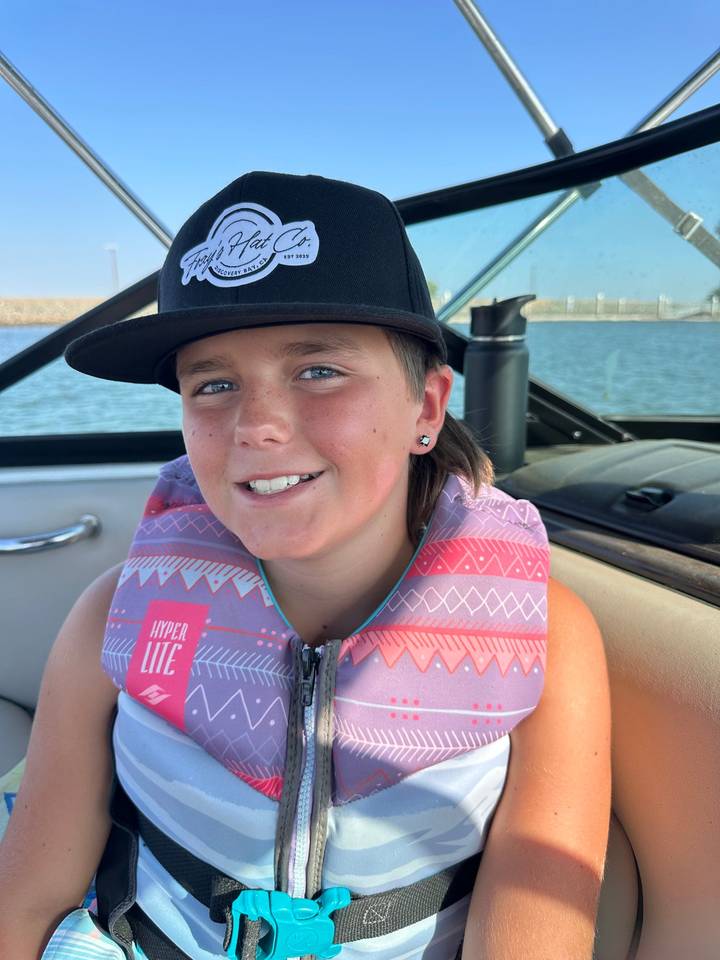 Black or White Flex Fit 210 Patch Logo Hat