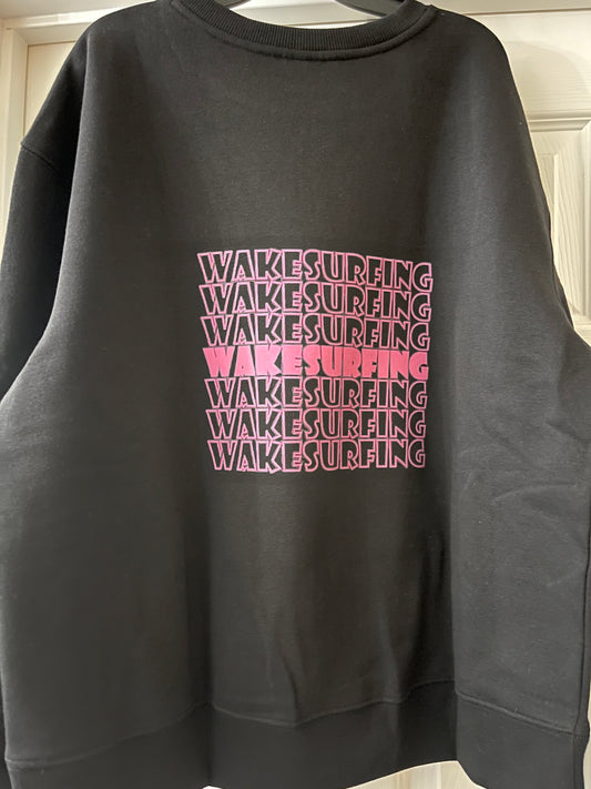 Black Women/Teen Wake surfing Sweatshirt