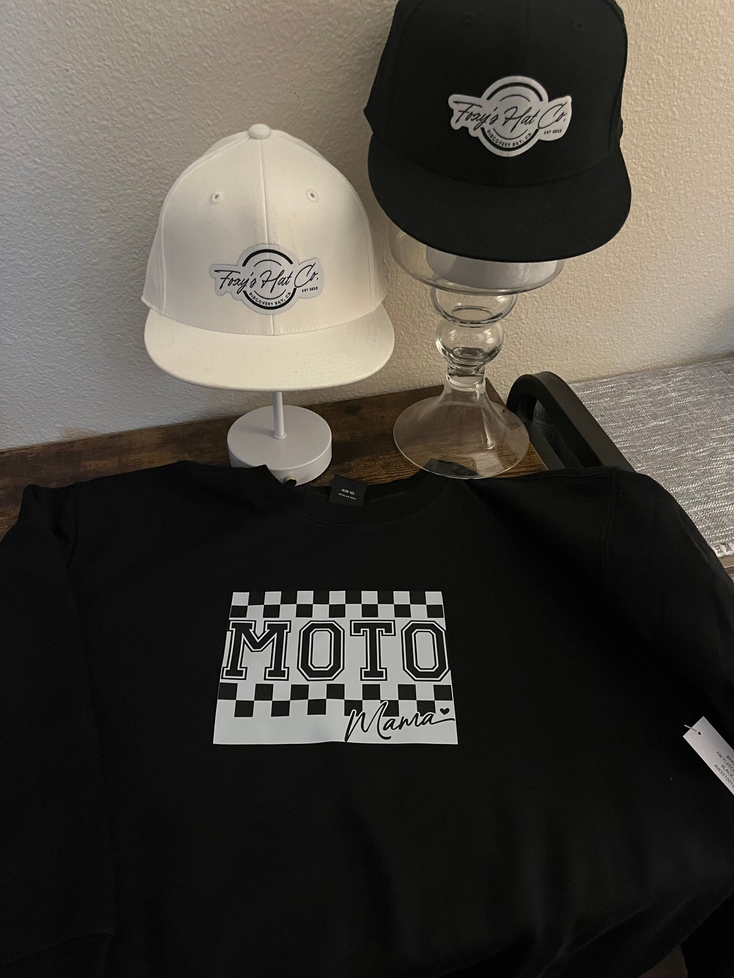 Moto Mama Swearshirt in Black