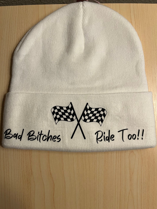 Women's Bad Bitches Ride too Beanie