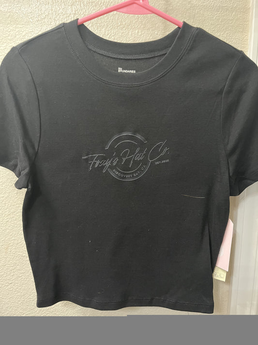 Women's Black Logo Crop Top