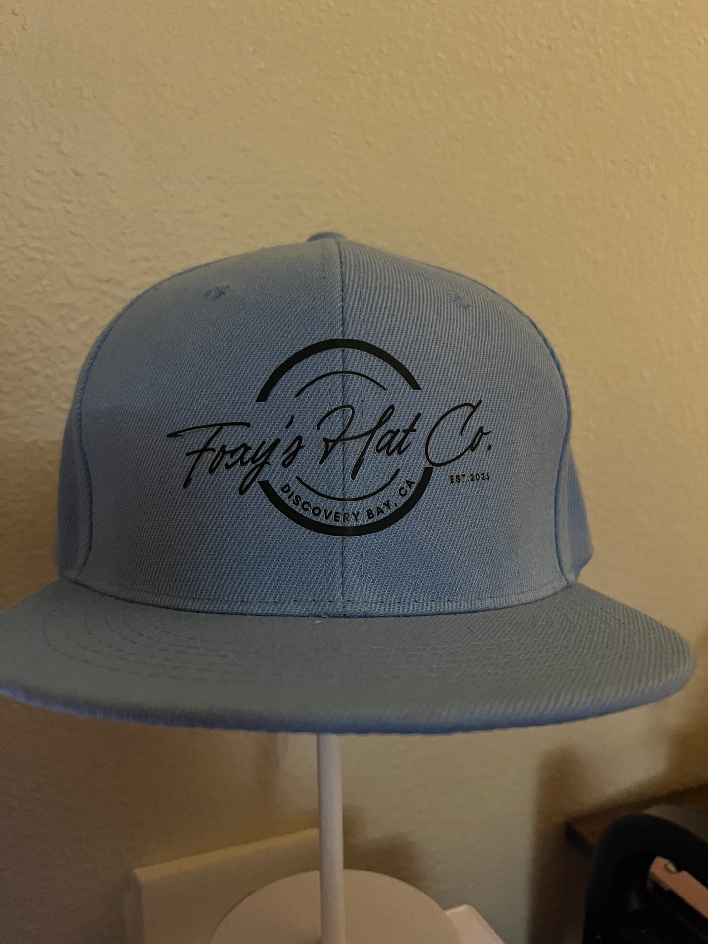 Screen Print Logo Snap Back Flat Bill