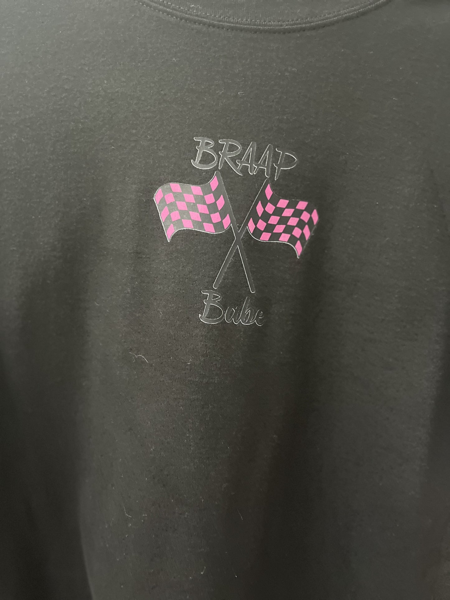 Women"s Black Braap Babe Crop Top