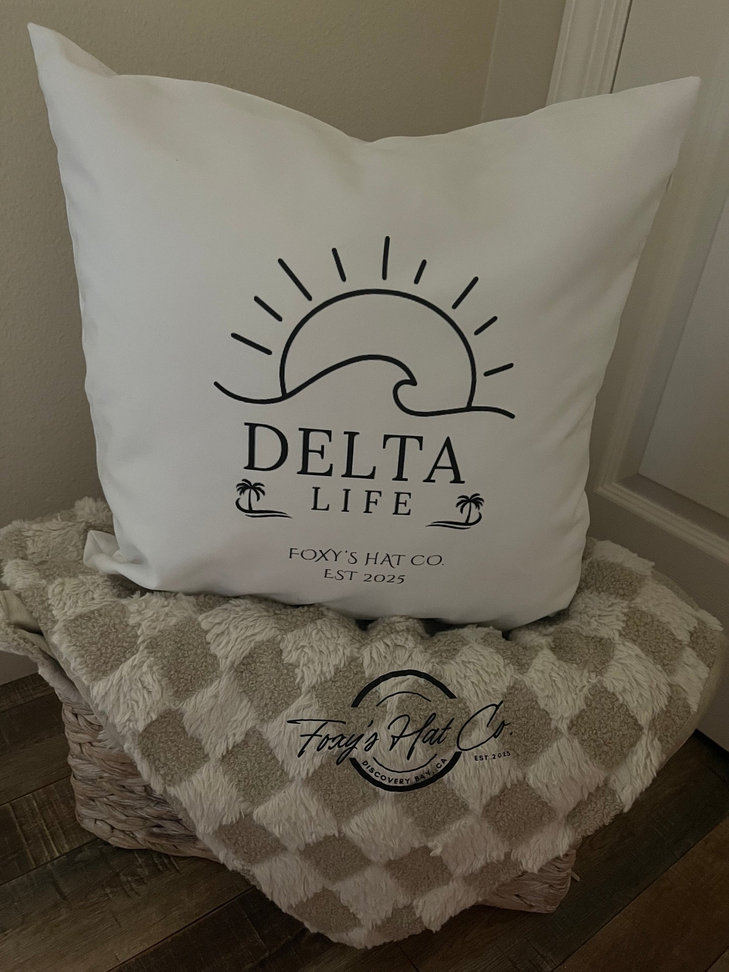 Delta Life Throw Pillow