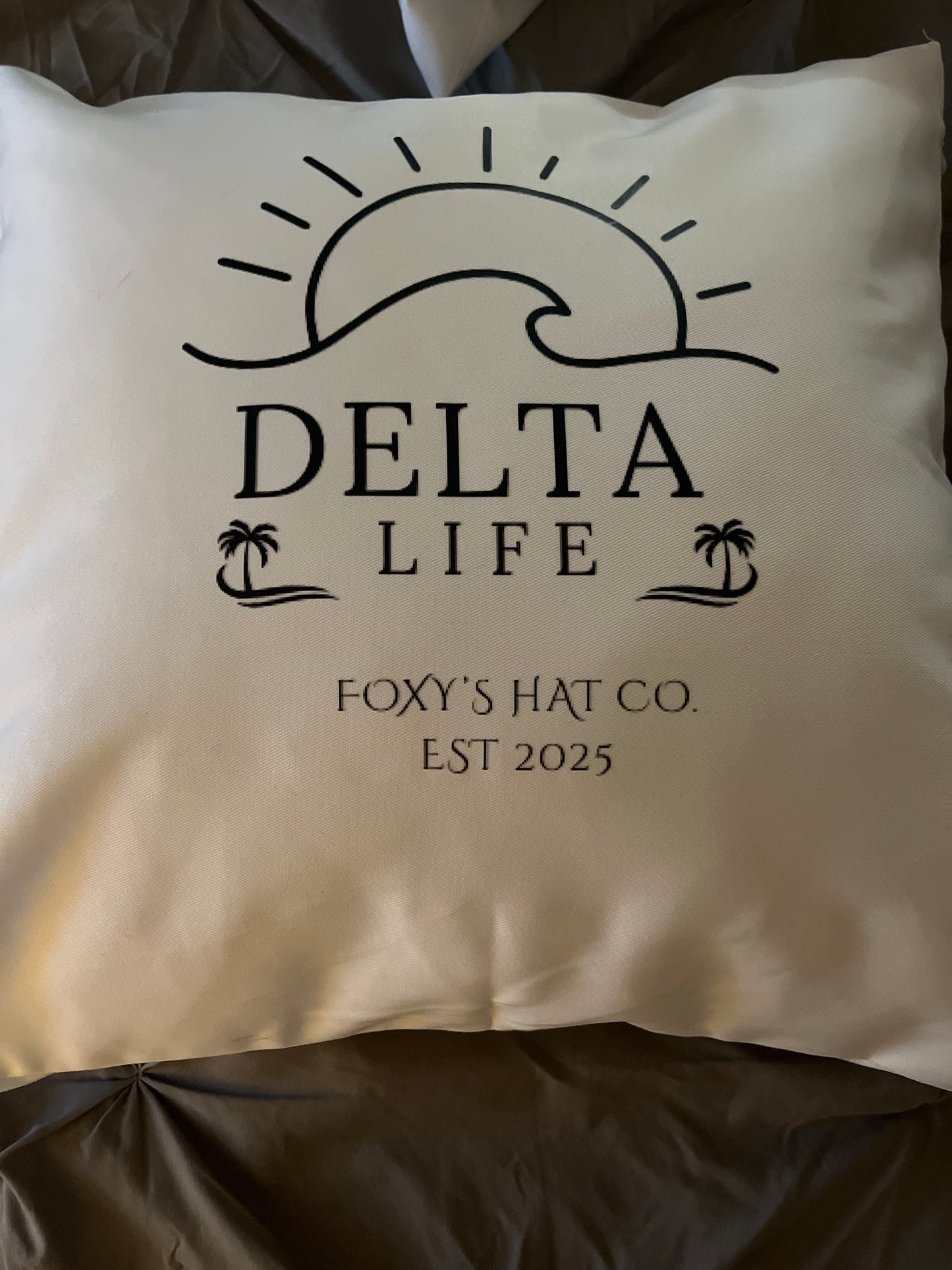Delta Life Throw Pillow