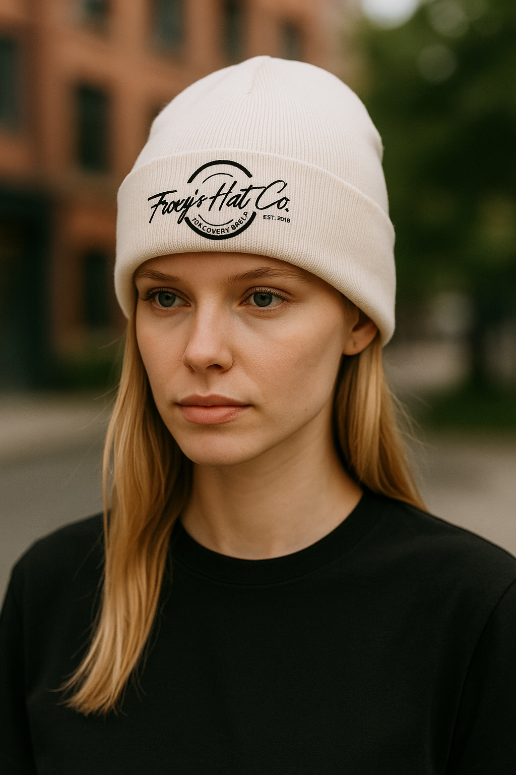 Foxy's Hat Co Logo Beanie