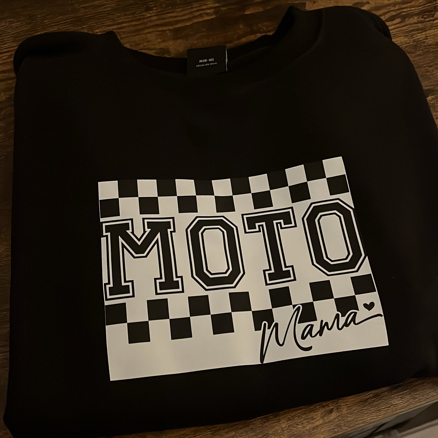 Moto Mama Swearshirt in Black