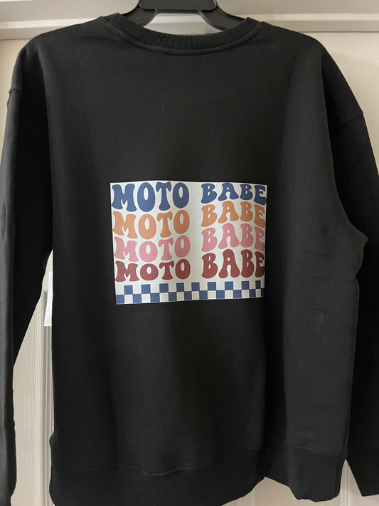 Black Women/Teen Moto Babe Sweatshirt