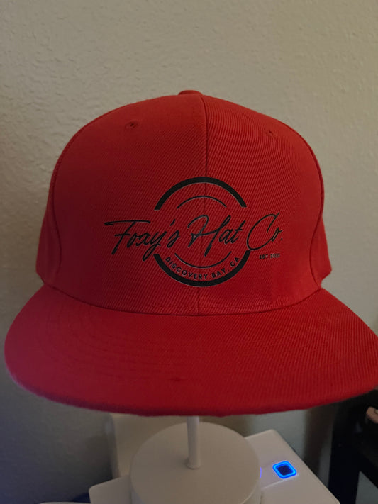 Screen Print Logo Snap Back Flat Bill